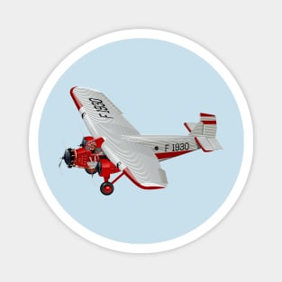 Cartoon retro airplane Magnet